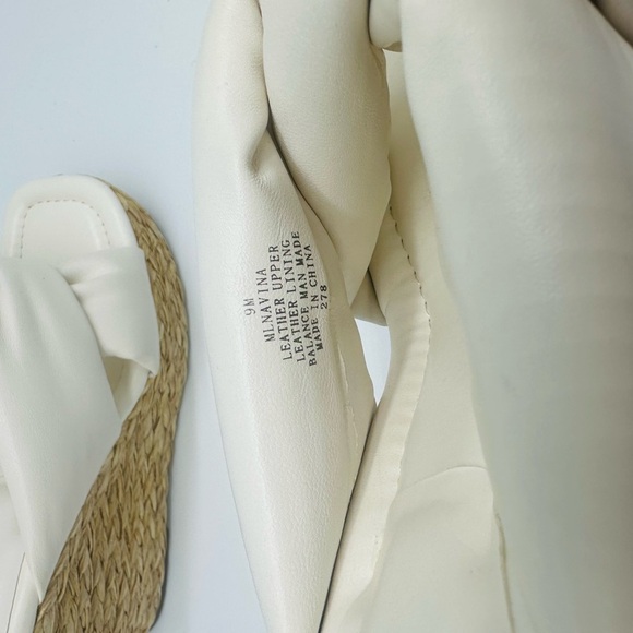 Marc Fisher Women's Shoes Marc Fisher Navina Espadrille Wedge Sandal Leather - Picture 5 of 7